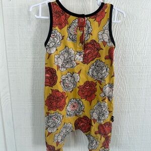 Rags Floral Sleeveless Baby One Piece Romper